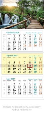 Opakowanie Kalendarz 2027 trójdzielny Wodospad