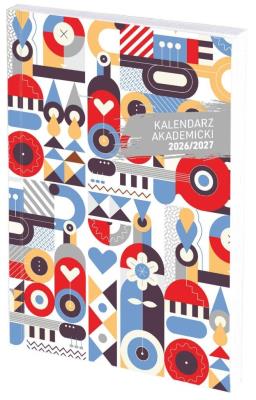 Opakowanie Kalendarz akad. 2026/2027 A5 tyg. PCV Mozaika
