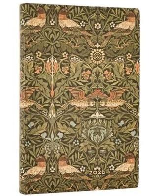Kalendarz książkowy mini 2026 Morris Birds. Wydawca: Paperblanks. SmakLiter.pl Opakowanie Kalendarz książkowy mini 2026 Morris Birds
