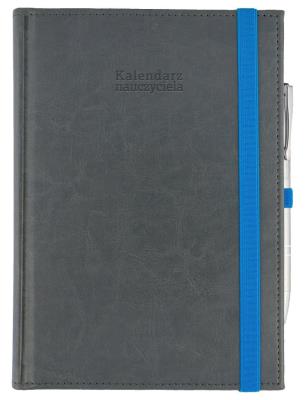 Kalendarz naucz. 2025/26 A5 Nebraska gumka szary. Wydawca: Wokół nas. SmakLiter.pl Opakowanie Kalendarz naucz. 2025/26 A5 Nebraska gumka szary