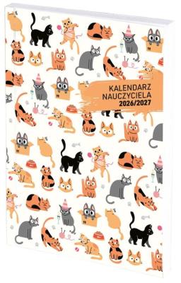 Opakowanie Kalendarz naucz. 2026/2027 B6 tyg. PCV Koty