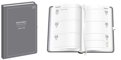 Kalendarz nauczyciela 2025/2026 A5/192K Grey. Wydawca: INTERDRUK. SmakLiter.pl Opakowanie Kalendarz nauczyciela 2025/2026 A5/192K Grey