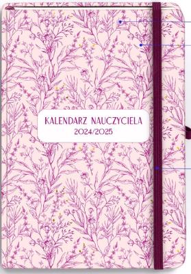 Kalendarz Nauczyciela 2025/2026 A5 TDW Kwiatowy. Autor: -. SmakLiter.pl Okładka książki Kalendarz Nauczyciela 2025/2026 A5 TDW Kwiatowy