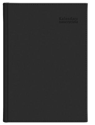 Kalendarz nauczyciela 2025/26 B6 tyg. Vivella czarny. Wydawca: Wokół nas. SmakLiter.pl Opakowanie Kalendarz nauczyciela 2025/26 B6 tyg. Vivella czarny