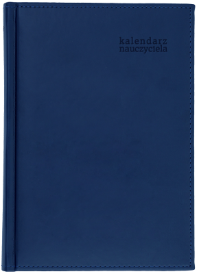 Kalendarz nauczyciela 2025/26 B6 tyg. Vivella granatowy. Wydawca: Wokół nas. SmakLiter.pl Opakowanie Kalendarz nauczyciela 2025/26 B6 tyg. Vivella granatowy
