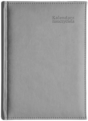 Kalendarz nauczyciela 2025/26 B6 tyg. Vivella szary. Wydawca: Wokół nas. SmakLiter.pl Opakowanie Kalendarz nauczyciela 2025/26 B6 tyg. Vivella szary