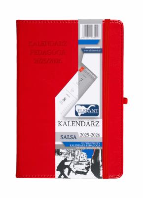 Opakowanie Kalendarz pedagoga 2025/26 A5 tyg Salsa czerwony