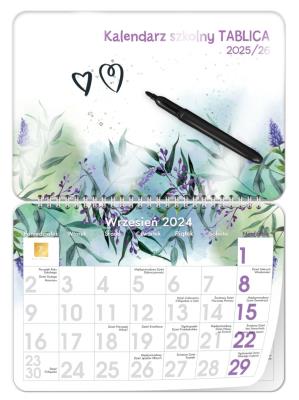 Kalendarz szkolny tablica 2025/2026. Wydawca: Kalpol. SmakLiter.pl Opakowanie Kalendarz szkolny tablica 2025/2026