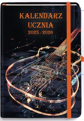 Okładka książki Kalendarz Ucznia 2025/2026 A5 TNS Gitara
