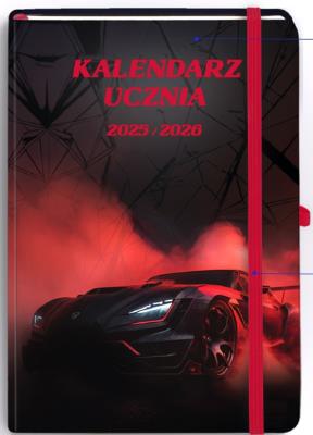 Okładka książki Kalendarz Ucznia 2025/2026 B6 TNS Samochód