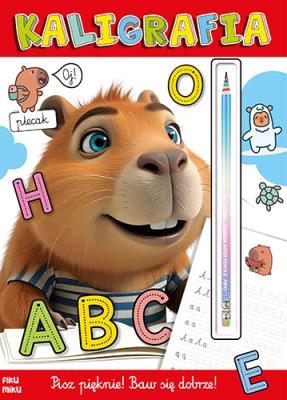 Kaligrafia z tęczowym ołówkiem. Autor: Opracowanie zbiorowe. SmakLiter.pl Okładka książki Kaligrafia z tęczowym ołówkiem