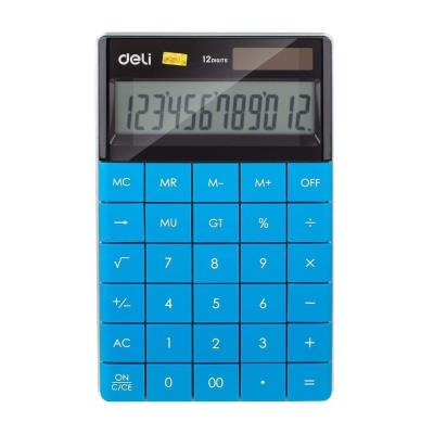 Kalkulator 12-pozycyjny niebieski DELI. Wydawca: DELI. SmakLiter.pl Opakowanie Kalkulator 12-pozycyjny niebieski DELI