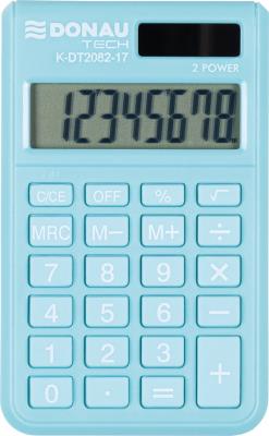 Kalkulator kieszonkowy DONAU TECH 97x60x10 mm jasnoniebieski. Wydawca: Donau. SmakLiter.pl Opakowanie Kalkulator kieszonkowy DONAU TECH 97x60x10 mm jasnoniebieski