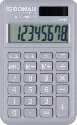 Kalkulator kieszonkowy DONAU TECH 97x60x10 mm jasnoszary. Wydawca: Donau. SmakLiter.pl Opakowanie Kalkulator kieszonkowy DONAU TECH 97x60x10 mm jasnoszary