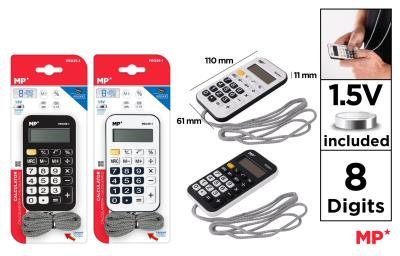 Kalkulator ze smyczą MIX. Wydawca: MP Main Paper. SmakLiter.pl Opakowanie Kalkulator ze smyczą MIX