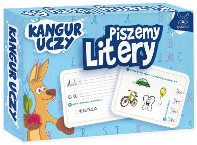 Kangur Uczy - Piszemy Litery. Wydawca: Kangur. SmakLiter.pl Opakowanie Kangur Uczy - Piszemy Litery