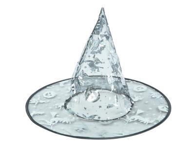 Opakowanie Kapelusz czarownicy czarno-srebrny 32x32cm