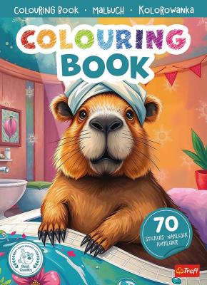 Okładka książki Kapibara. Kolorowanka z naklejkami