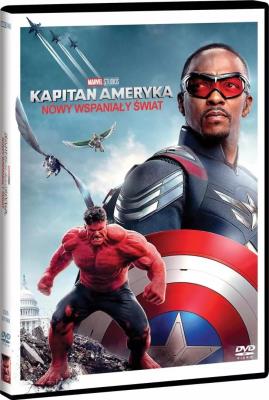 Kapitan Ameryka. Nowy wspaniały świat DVD. Autor: Julius Onah. SmakLiter.pl Okładka książki Kapitan Ameryka. Nowy wspaniały świat DVD