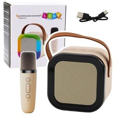 Opakowanie Karaoke głośnik i mikrofon K12 RGB Bluetooth