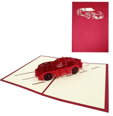 Opakowanie Karnet 12x18cm + koperta 3D Samochód