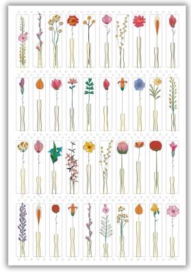 Opakowanie Karnet 12x18cm + koperta Kwiaty z łodygą