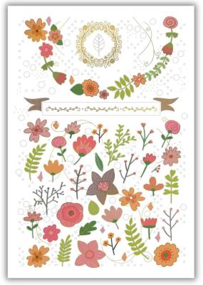 Opakowanie Karnet 12x18cm + koperta Kwiaty