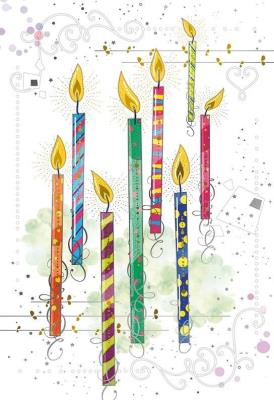 Opakowanie Karnet 12x18cm + koperta Świeczki