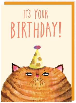 Opakowanie Karnet 202 Urodziny Rudy kot