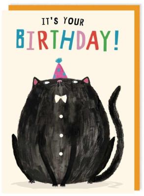 Opakowanie Karnet 289 Urodziny Ekstrawagancki kot