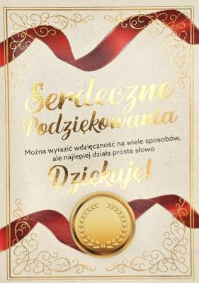 Opakowanie Karnet 3K Podziękowania