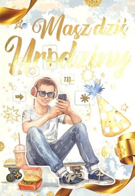 Opakowanie Karnet 3K urodziny