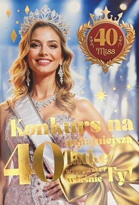 Opakowanie Karnet 6K z szarfą urodzinową