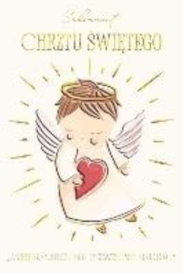 Opakowanie Karnet A5 Chrzest - Anioł z serduszkiem