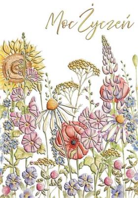 Opakowanie Karnet A5 Imieniny - Ogródek