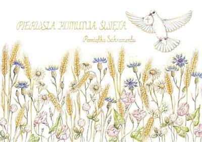 Opakowanie Karnet A5 Komunia Majowa łąka
