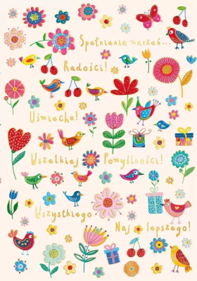 Karnet A5 Urodziny - Łąka. Wydawca: Henry. SmakLiter.pl Opakowanie Karnet A5 Urodziny - Łąka