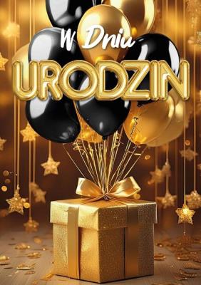 Opakowanie Karnet B6 3D Urodziny