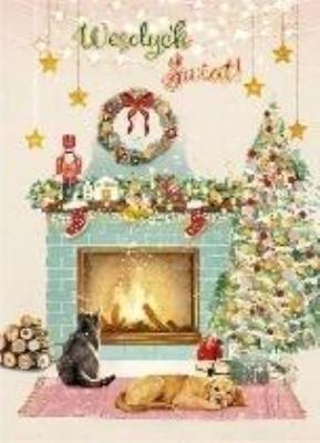 Karnet B6 Boże Narodzenie - Świąteczny kominek. Wydawca: Henry. SmakLiter.pl Opakowanie Karnet B6 Boże Narodzenie - Świąteczny kominek