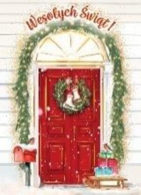 Karnet B6 Boże Narodzenie - Wianek z łyżwami. Wydawca: Henry. SmakLiter.pl Opakowanie Karnet B6 Boże Narodzenie - Wianek z łyżwami