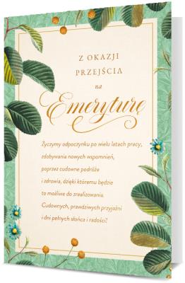 Opakowanie Karnet B6 Emerytura