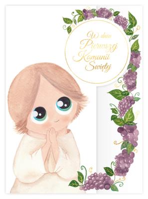 Opakowanie Karnet B6 Komunia. Anioł