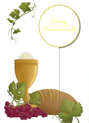 Opakowanie Karnet B6 Komunia. Chleb