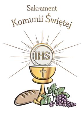 Opakowanie Karnet B6 Komunia. Hostia jak chleb