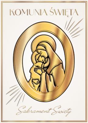 Opakowanie Karnet B6 Komunia. Maryjka