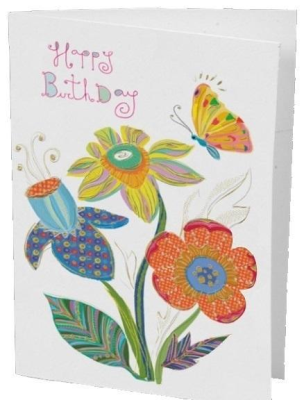 Opakowanie Karnet B6 + koperta MO8301X1 Kwiaty i motyl