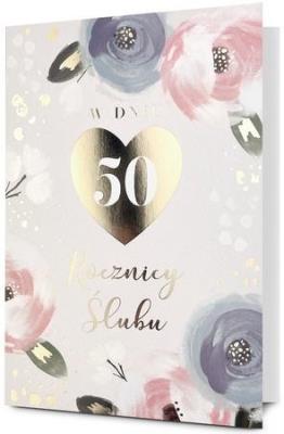 Opakowanie Karnet B6 Rocznica ślubu 50