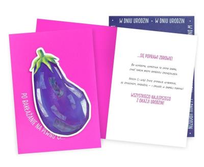 Opakowanie Karnet B6 Uniwersalny bakłażan