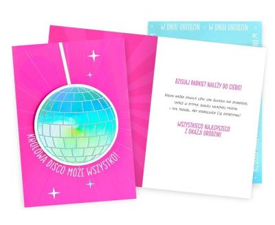 Opakowanie Karnet B6 Uniwersalny kula disco