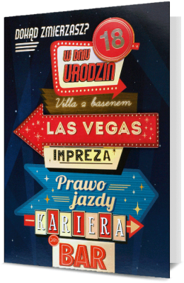 Opakowanie Karnet B6 Urodziny 18